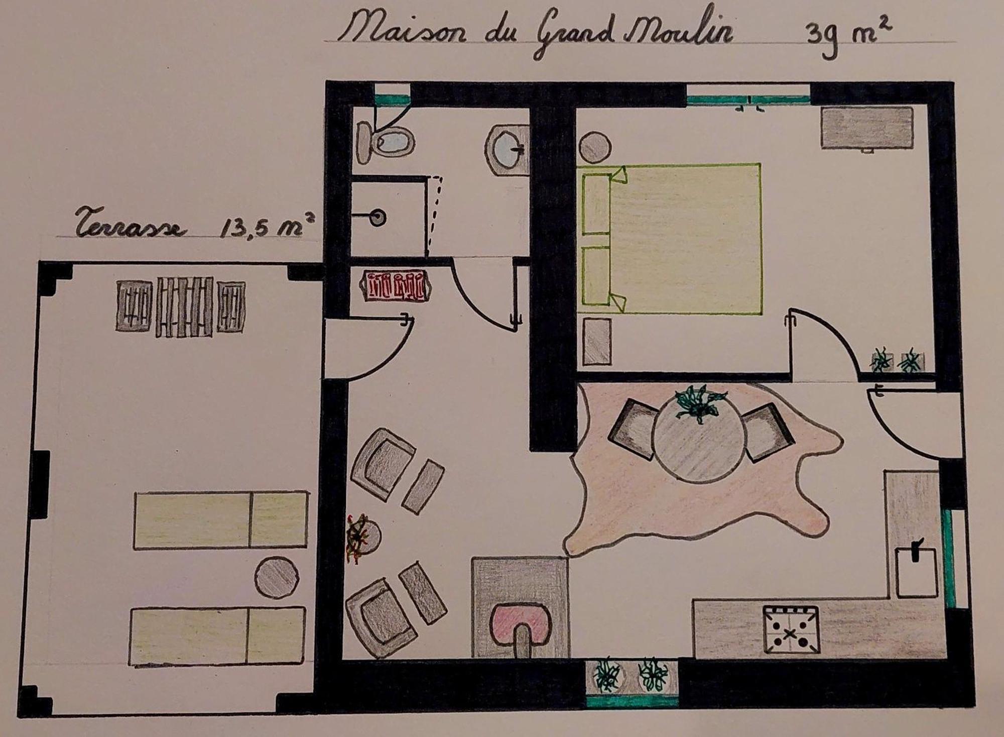 Maison Du Grand Moulin Saint-Aubin-en-Charollais Exteriör bild